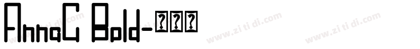 AnnaC Bold字体转换